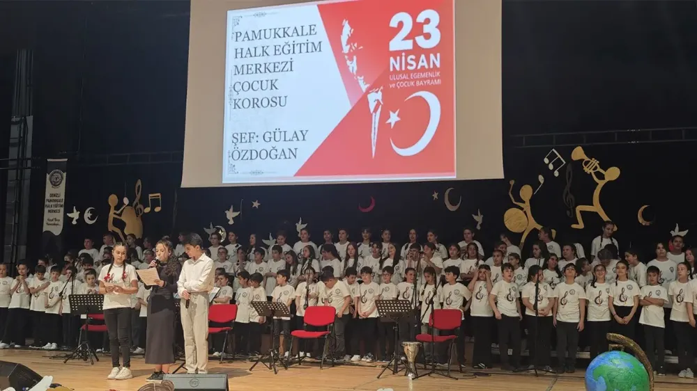 105 çocuktan oluşan korodan, muhteşem konser