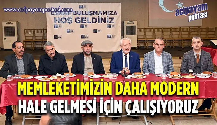 Başkan Başdeğirmen, Sanayi Sitesi
                    esnafıyla bir araya geldi