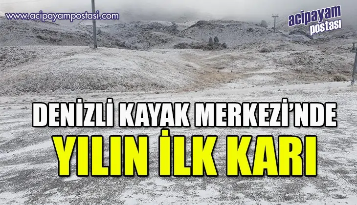 Denizli Kayak Merkezi yılın ilk beyaz
                    örtüsünü aldı