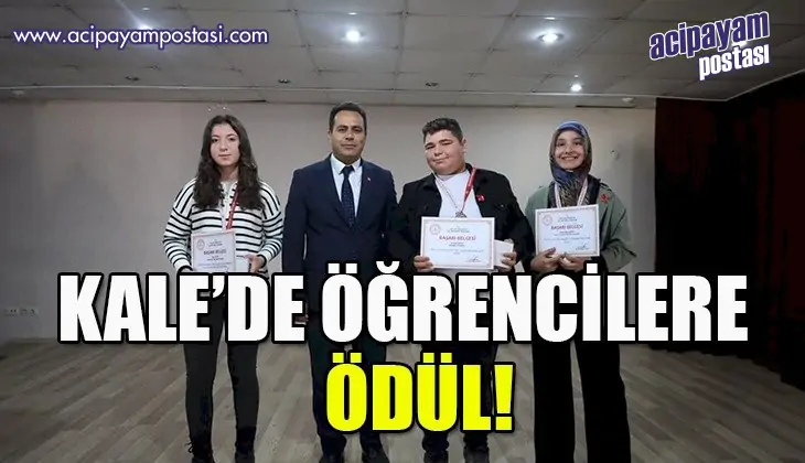 Kale’de öğrencilere
                    ödül!